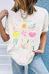 Graphic Round Neck Short Sleeve T-Shirt