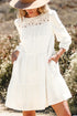 3/4 Sleeve Tiered Mini Dress