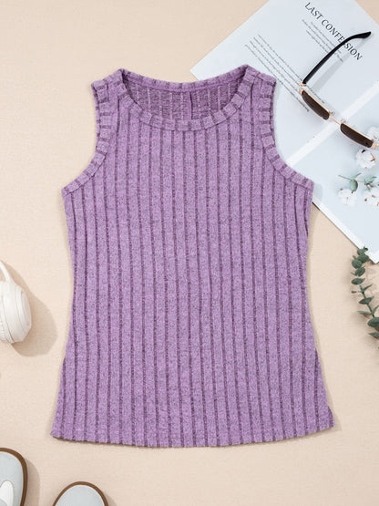 Slim Ribbed Mineral Wash Tank Top