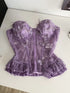 Butterfly Lace Tube Top