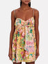 Floral Print Tie-Shoulder Mini Dress
