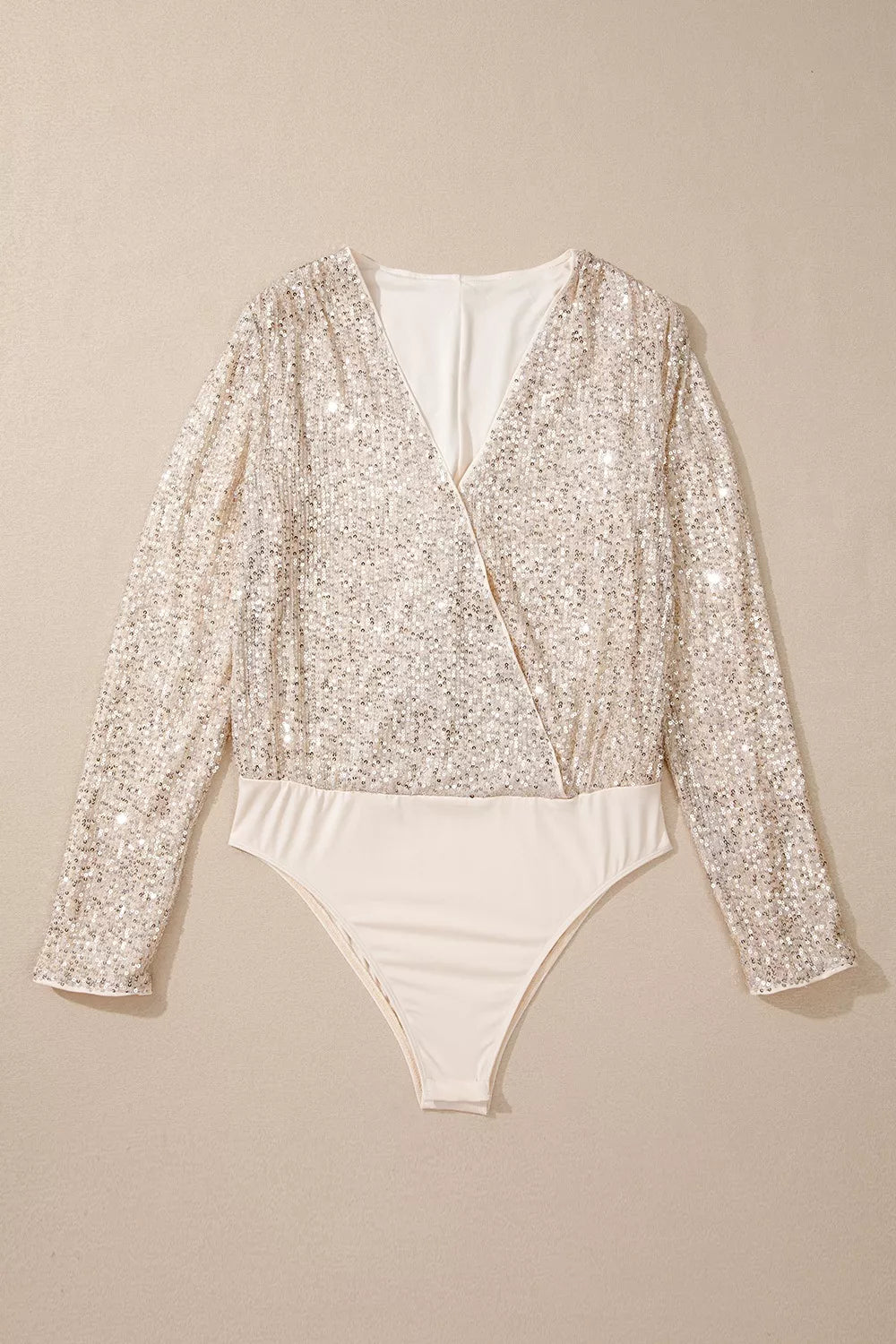 Sparkling Sequin Long Sleeve Bodysuit