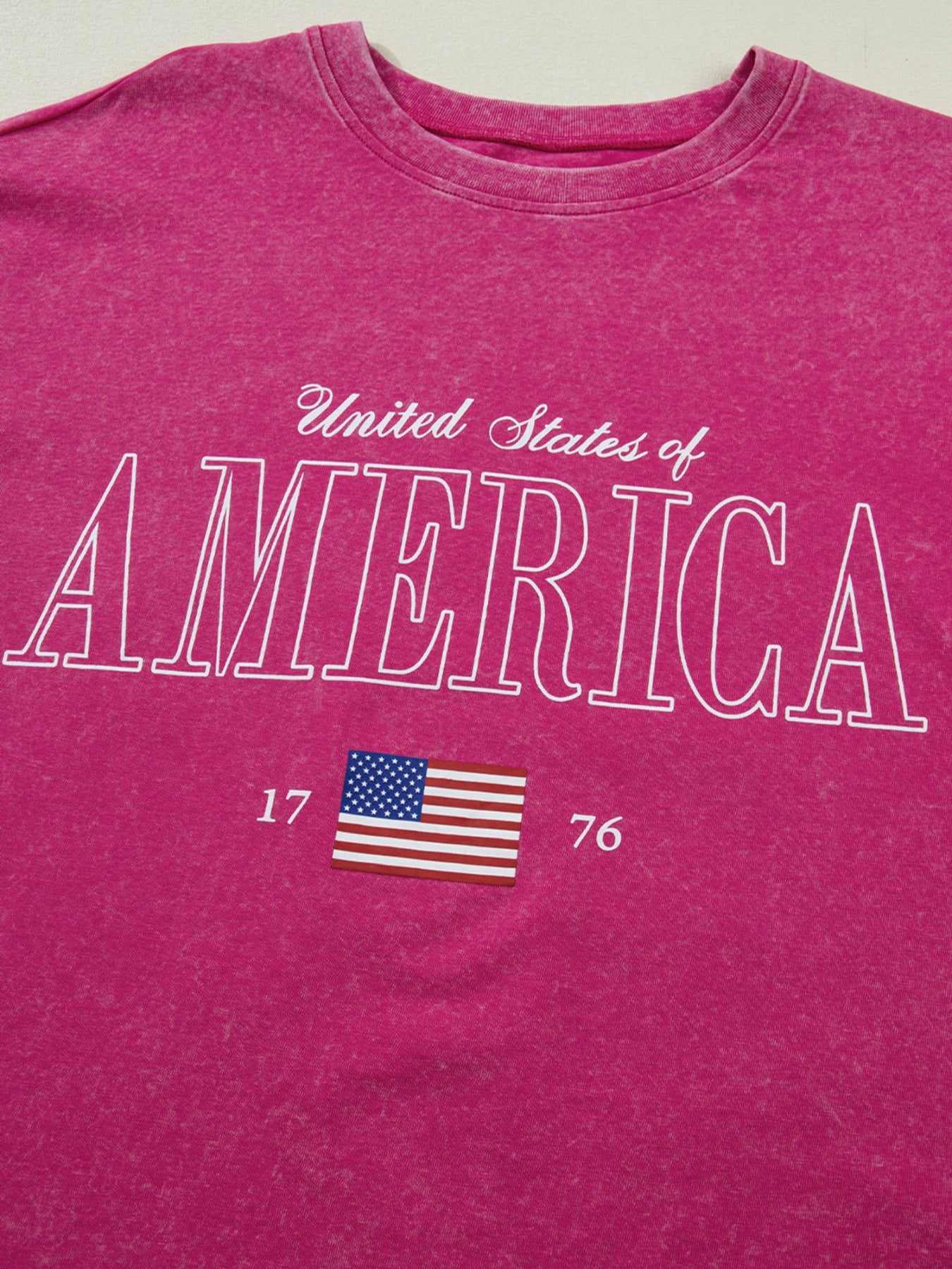 AMERICA 1776 Graphic Mineral Wash Cotton Tee