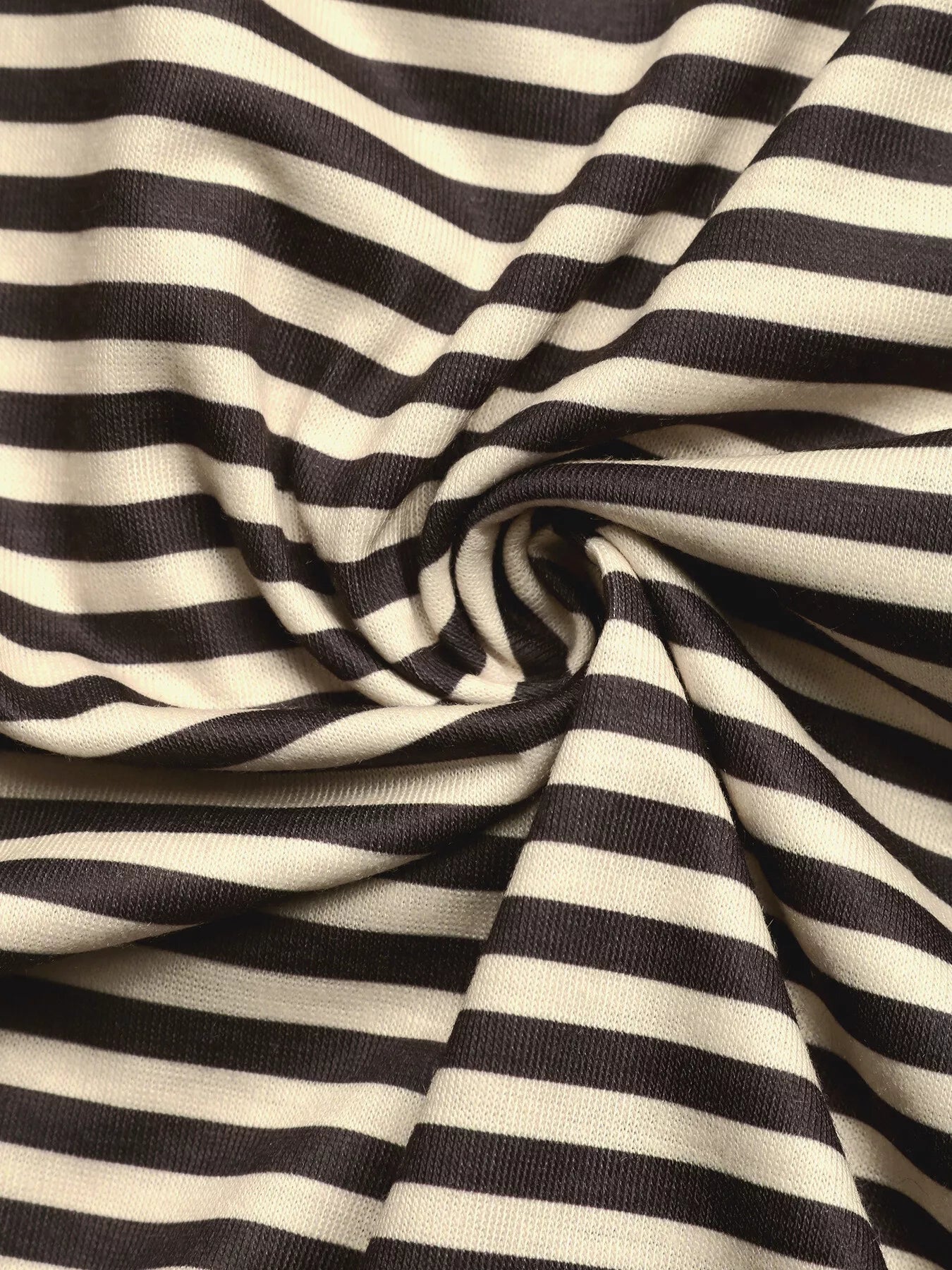 Striped Single Shoulder T-Shirt