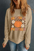 Pumpkin Graphic Long Sleeve Sweatshirt