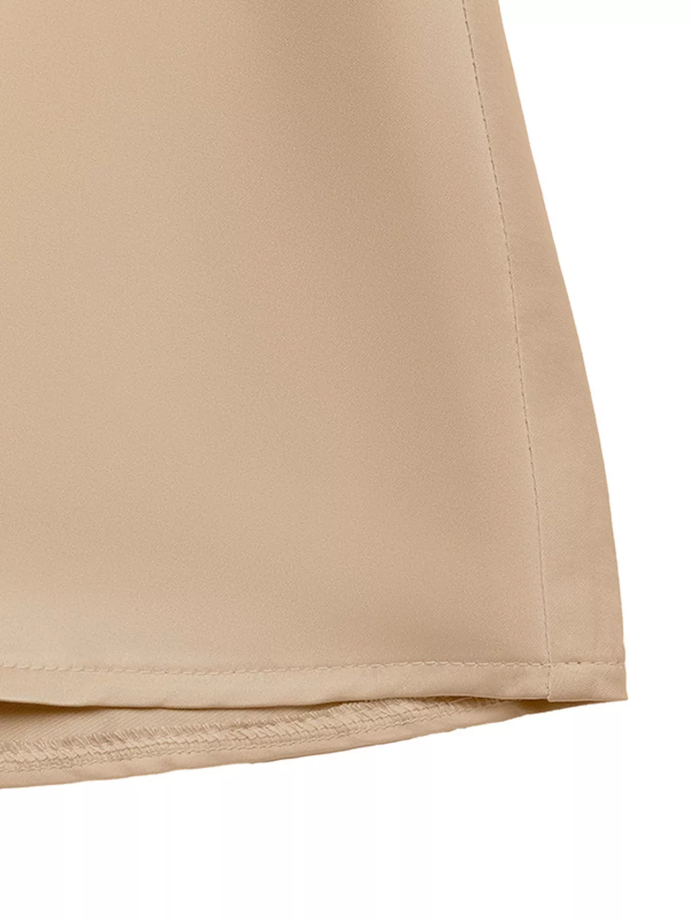Satin Wrap Midi Dress with Pockets