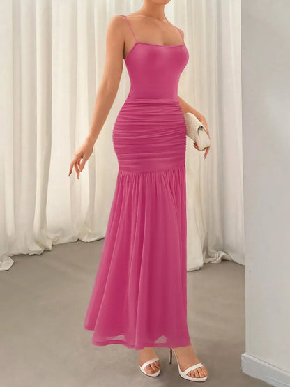 Ruched Maxi Cami Dress