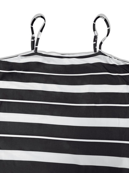 Plus Size Striped Spaghetti Strap Maxi Dress