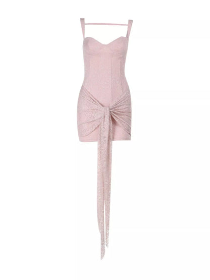 Sweetheart Neck Wide Strap Mini Dress