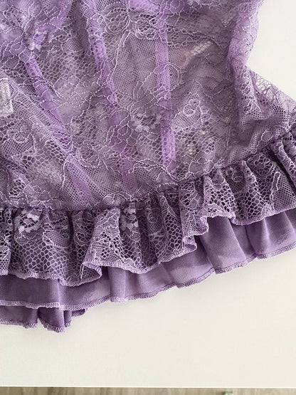 Butterfly Lace Tube Top