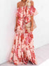 Full Size Off-Shoulder Tiered Maxi Dress Plus Size