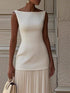 Sleeveless Pleated Maxi Dress