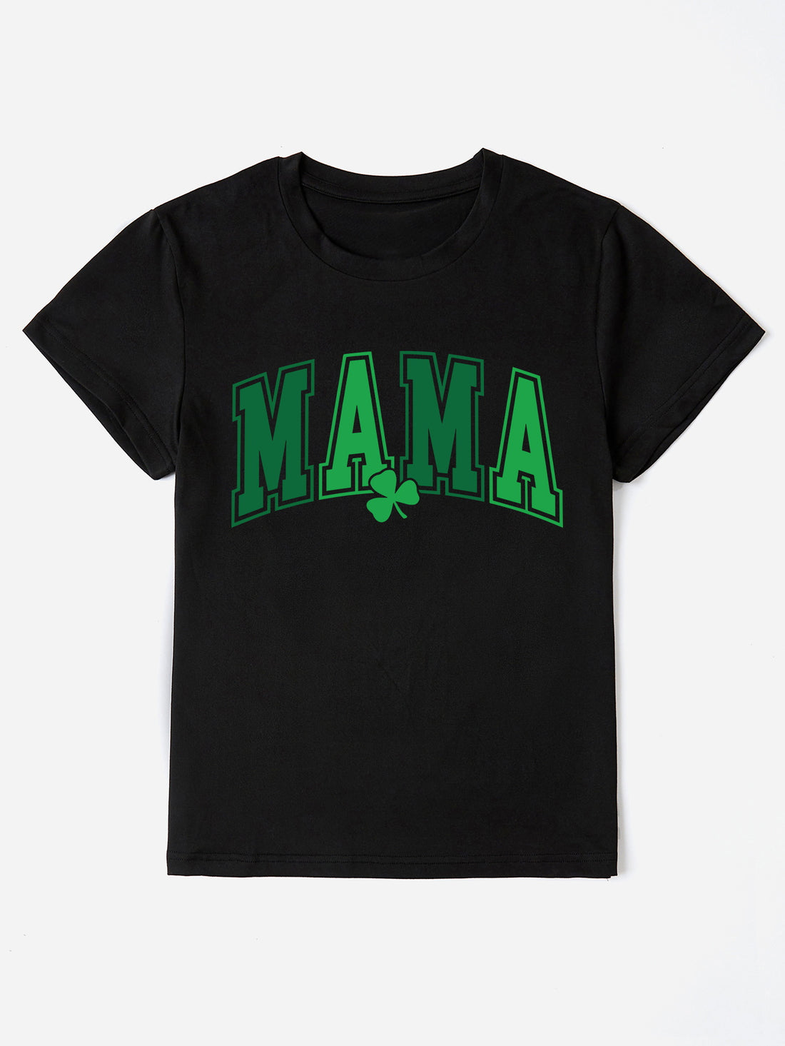 MAMA Round Neck Short Sleeve T-Shirt - Lojy Shop