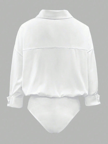 Button-Down Long Sleeve Bodysuit