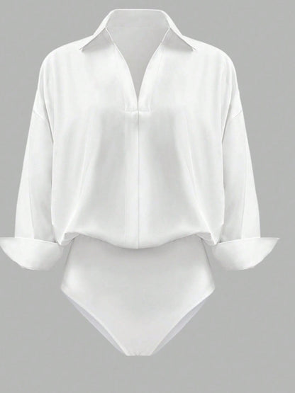 Button-Down Long Sleeve Bodysuit