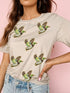Flying Mallard Sequin Patched Short Sleeve Tee
