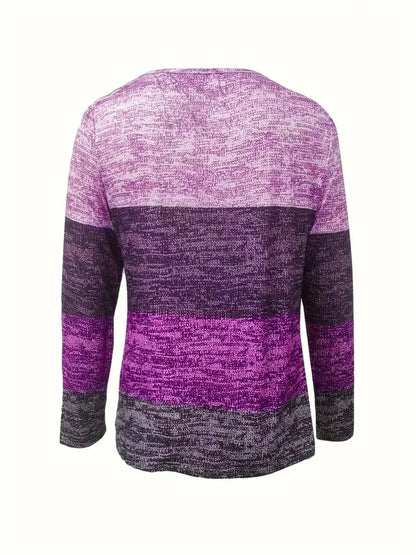 Quarter Zip Color Block Top