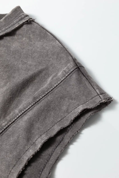 Mineral Wash Boxy Fit Cotton Tank Top