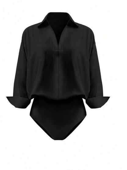 Button-Down Long Sleeve Bodysuit