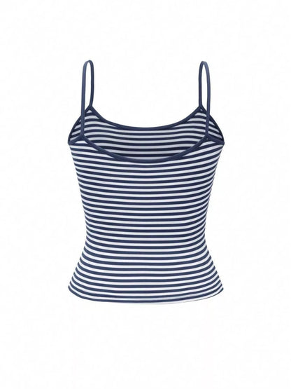 Striped Scoop Neck Cami