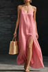 Slit V-Neck Maxi Dress