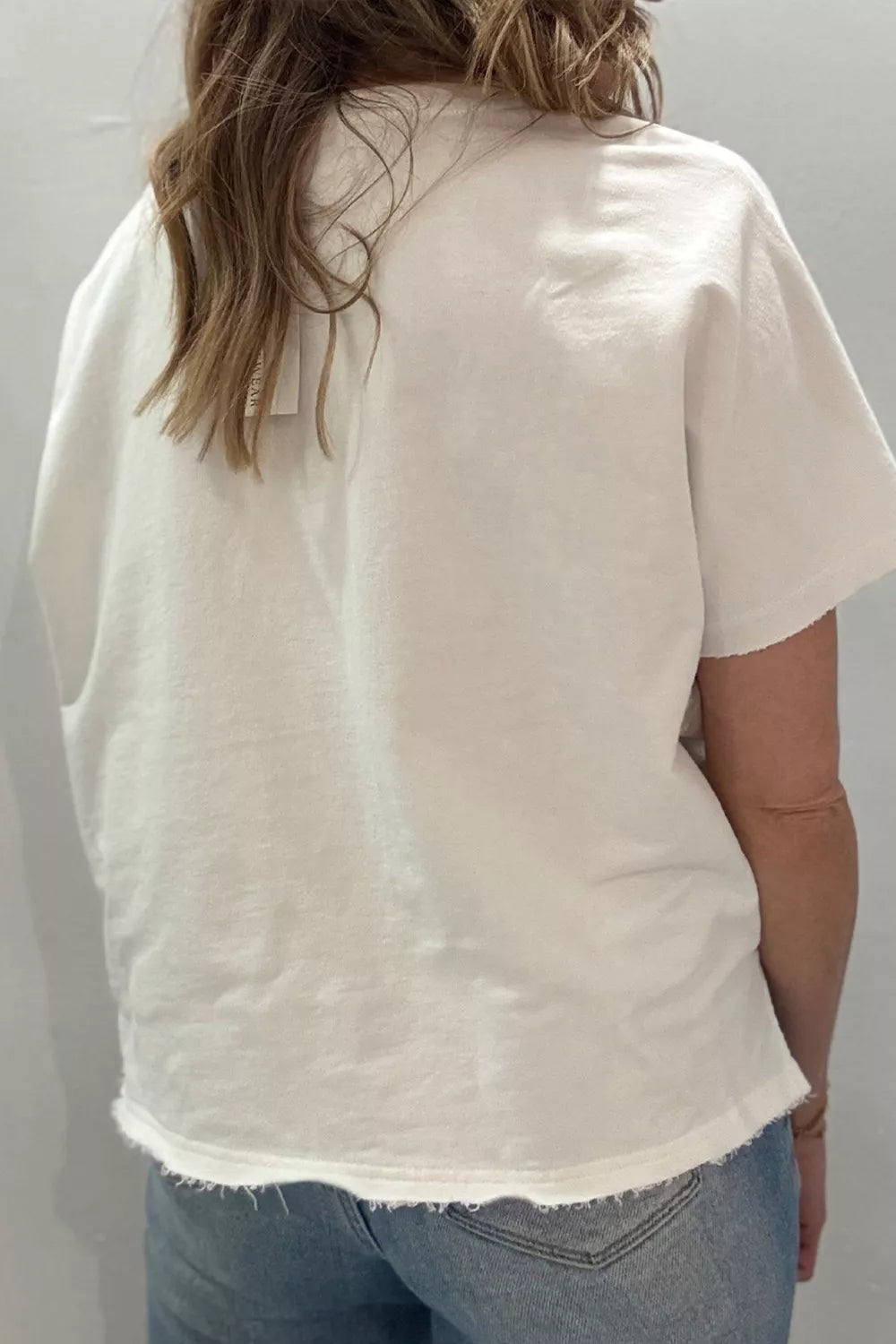 Patriot Star Patched Notched Neck Mineral Washed Tee