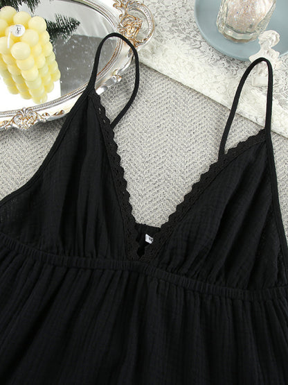 V-Neck Tiered Mini Dress