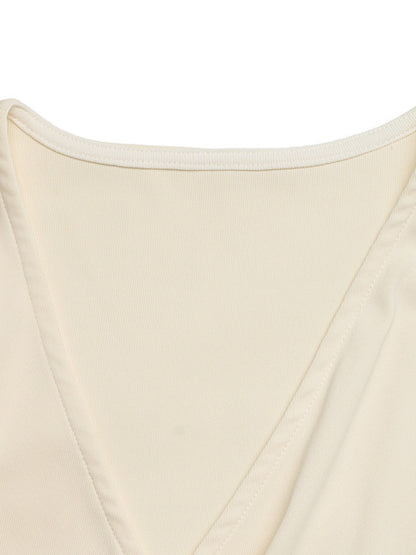 Surplice Cap Sleeve Bodysuit