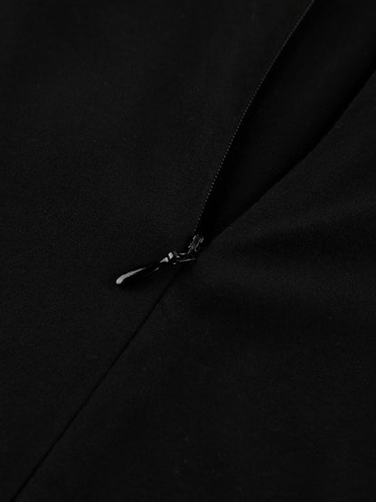 Backless Turtleneck Long Sleeve Bodycon Maxi Dress