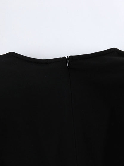 Slit Sleeveless Round Neck Maxi Dress