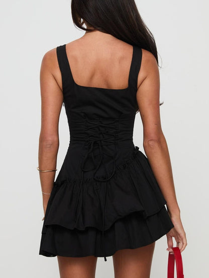 Ruffled Layered Mini Dress